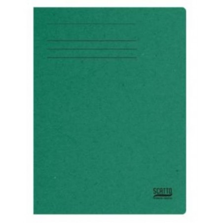 CARTELLINA MANILLA 3 LEMBI 200gr 5pz VERDE SCATTO