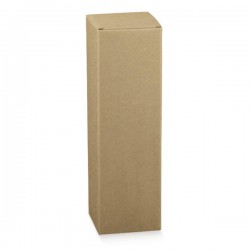 SCATOLA PORTA 1 BOTTIGLIA CHAMPAGNE 10x10x34cm AVANA