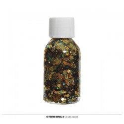 GEL CON STELLE GLITTER ORO