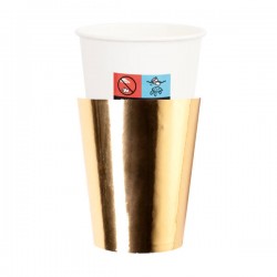 BICCHIERI 250cc E8 COVER ORO LUX 8pz