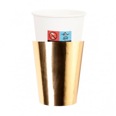 BICCHIERI 250cc E8 COVER ORO LUX 8pz