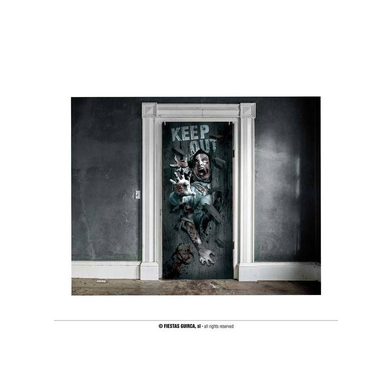 DECORAZIONE PORTA ATTACCO ZOMBIE