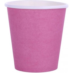 BICCHIERI 270cc CARTA BIODEGRADABILI FUCSIA 25pz
