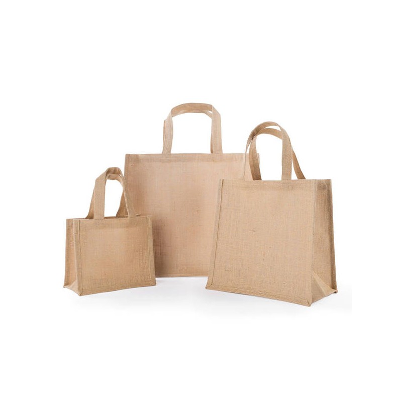 BORSA JUTA CON SOFFIETTO 30+14x29,5cm