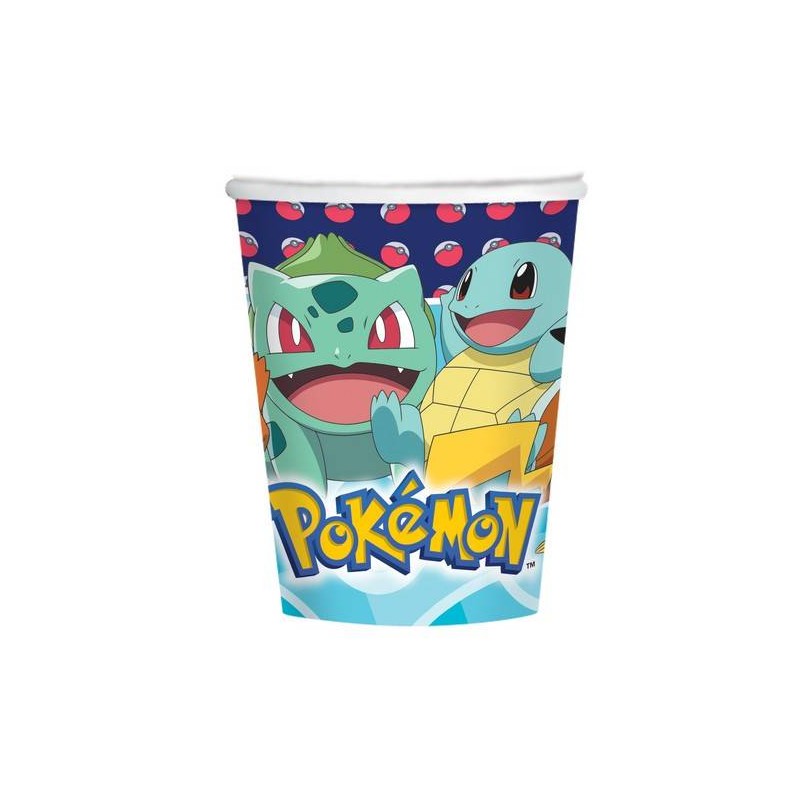 BICCHIERI 250cc POKEMON 8pz