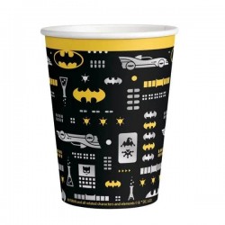 BICCHIERI CARTA 250ml BATMAN 8pz