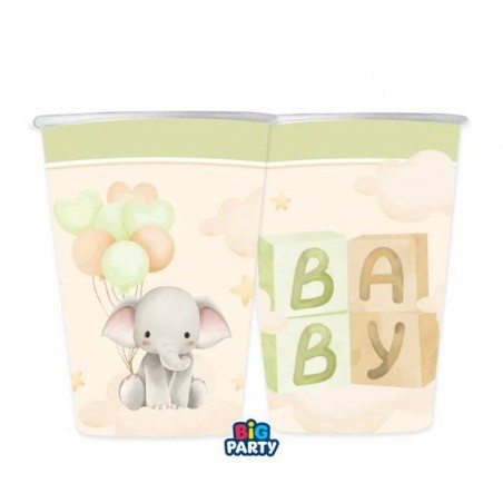 BICCHIERI 250cc BABY ELEPHANT 6pz