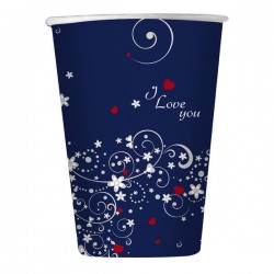 BICCHIERI 200cc LOVE MESSAGE 8pz