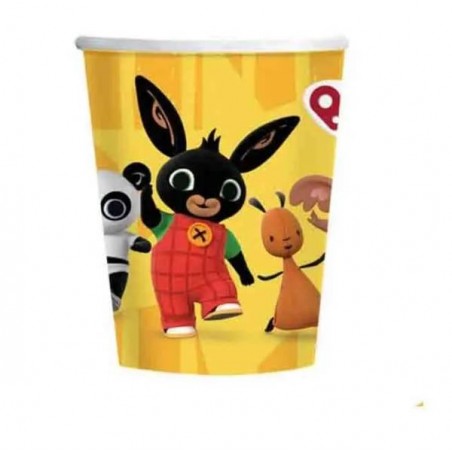 BICCHIERI CARTA 250cc BING ARANCIO 8pz