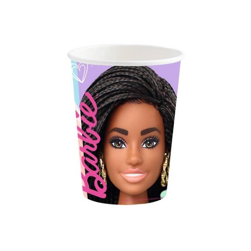 BICCHIERI 250ml BARBIE SWEET LIFE 8pz