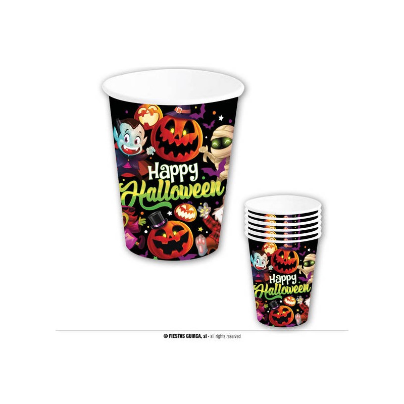 BICCHIERI 240ml MOSTRI 6pz