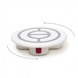 PIATTO GIROTORTA CON BASE E BLOCCO ø32