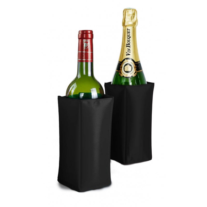 VIN BOUQUET BORSA RINFRESCANTE BOTTIGLIA IN GEL NERO (chiusura in velcro)