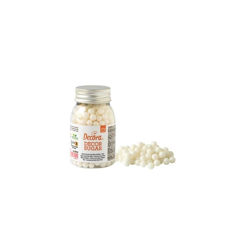 MAXI PERLE DI ZUCCHERO BIANCHE BRILLANTE 100gr