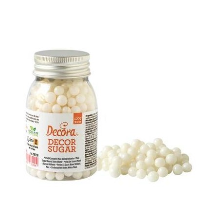MAXI PERLE DI ZUCCHERO BIANCHE BRILLANTE 100gr