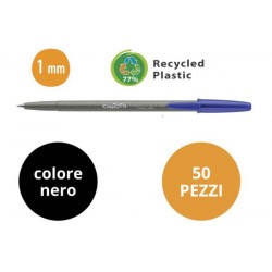 PENNA SFERA ECO FAMILY 50pz NERO CARIOCA