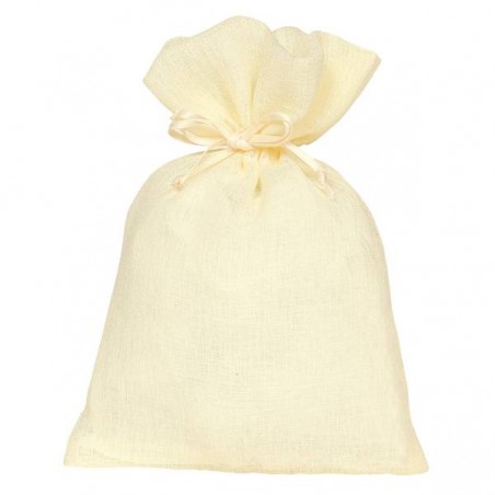SACCHETTO BUSTA DELICATE 9x12cm AVORIO 10pz