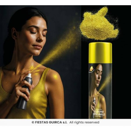 TRUCCO COLORANTE PER CORPO E CAPELLI SPRAY 75ml GIALLO