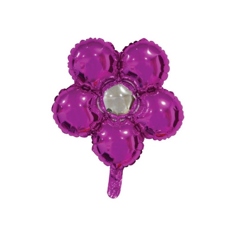PALLONE MYLAR FIORE FUCSIA 18'' 45cm