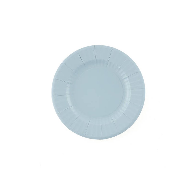 PIATTI ROUND BLU FIORDALISO 21cm 8pz