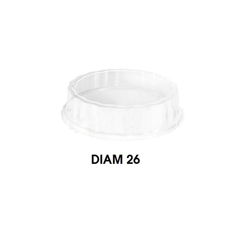 COPERCHIO MEDORO ø26x8cm PET
