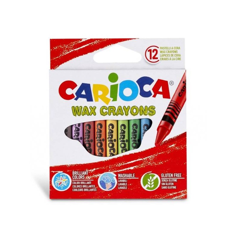 PASTELLI CERA CARIOCA MAXI 12pz