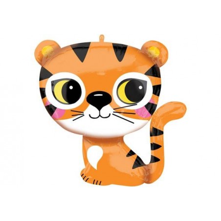 PALLONE MYLAR S/SHAPE TIGRE 65cm