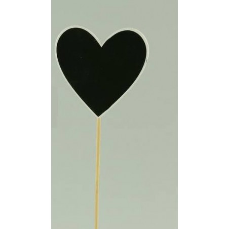PICKS LAVAGNA FORMA CUORE 10x10xH.25cm 12pz