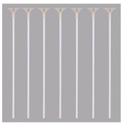 STECCHE PER PALLONCINI H. 30cm BIODEGRADABILI 25pz