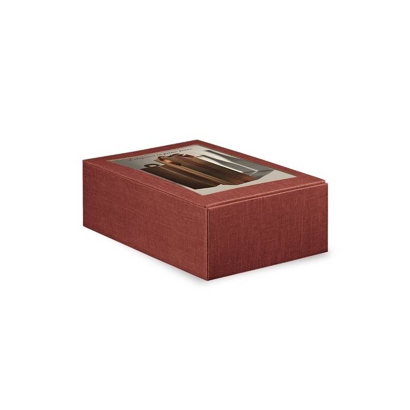 CANTINETTA 2 BOTTIGLIE 34x18,5x9cm C/PORTA FOTO A4 SETA BORDEAUX