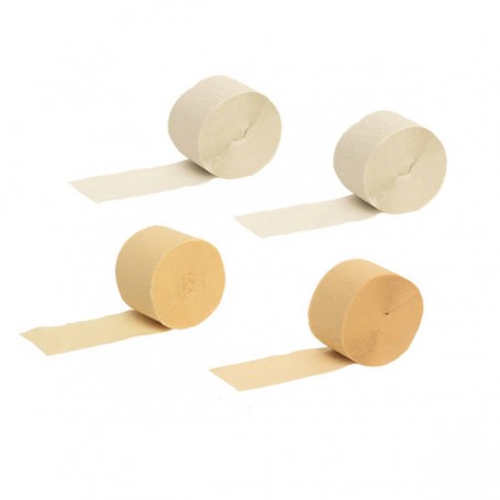 ROTOLI CARTA CRESPA AVORIO cm4,5x25mt