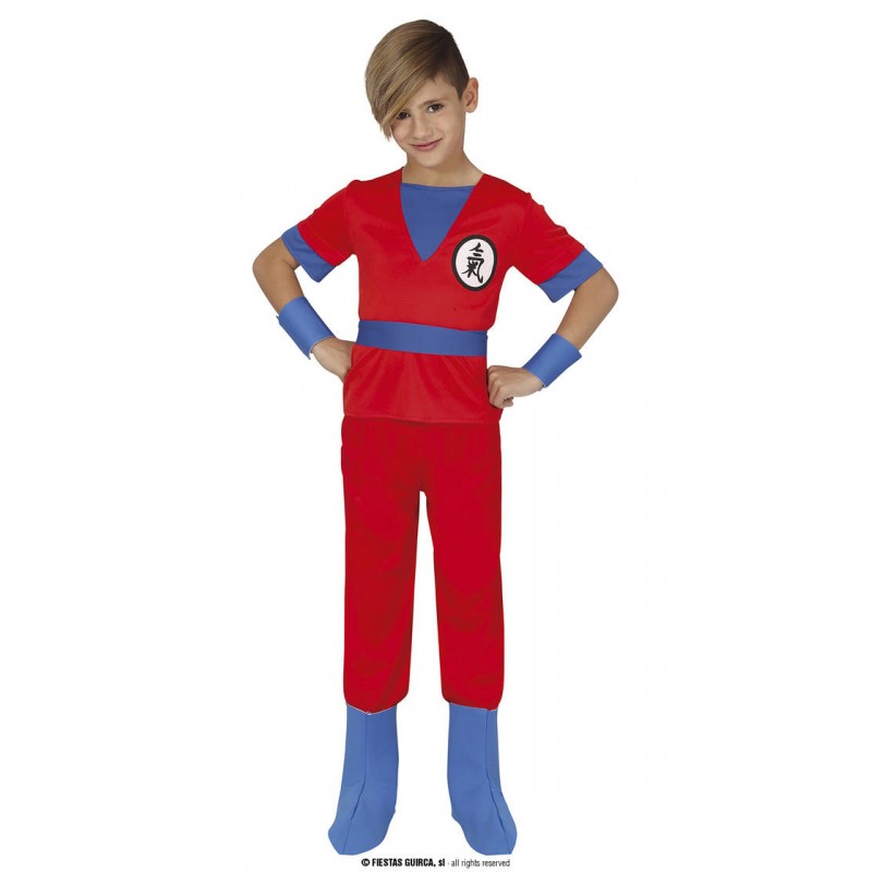 COSTUME ROSSO NINJA 7-9 anni