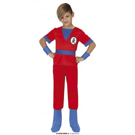 COSTUME ROSSO NINJA 7-9 anni