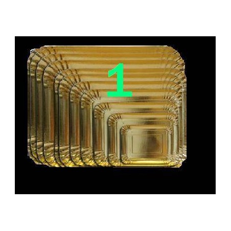 VASSOIO CARTONE ORO N°1 16x12 6 PEZZI