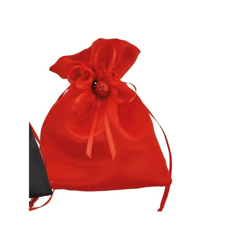 SACCHETTI ROSSO 9x12cm LADYBUG COCCINELLA 12pz