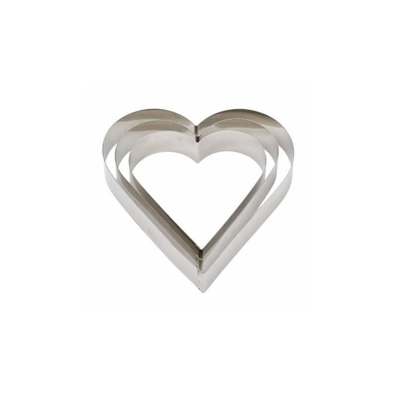 SAGOMA INOX CUORE 18x4,5cm