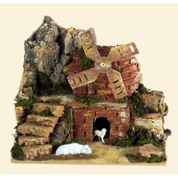 MULINO A VENTO FINTO 20x14x17cm