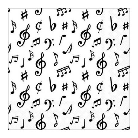 TOVAGLIOLI 33x33 NOTE MUSICALI 20pz