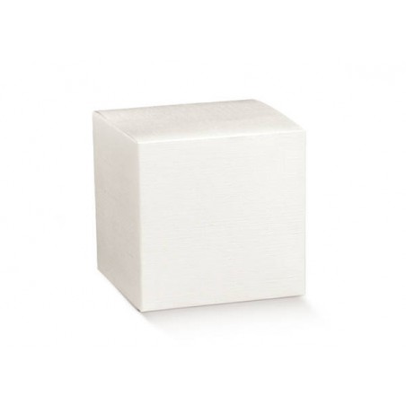 SCATOLA PIEGHEVOLE FIBRA BIANCO 10x10x16cm 10pz