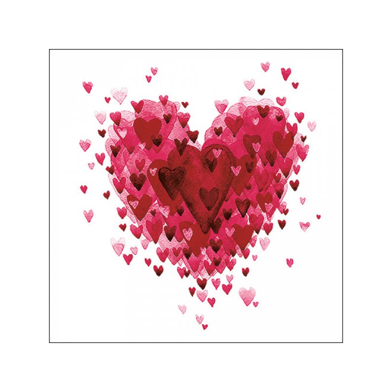 TOVAGLIOLI 33x33 CUORE DEI CUORI 20pz
