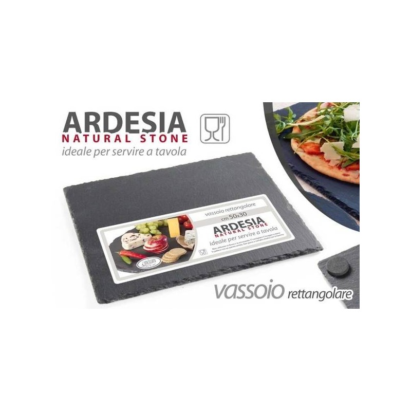 ARDESIA VASSOIO RETTANGOLARE 50x30cm