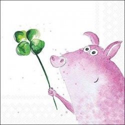 TOVAGLIOLI 33X33 LUCKY PIG 20pz
