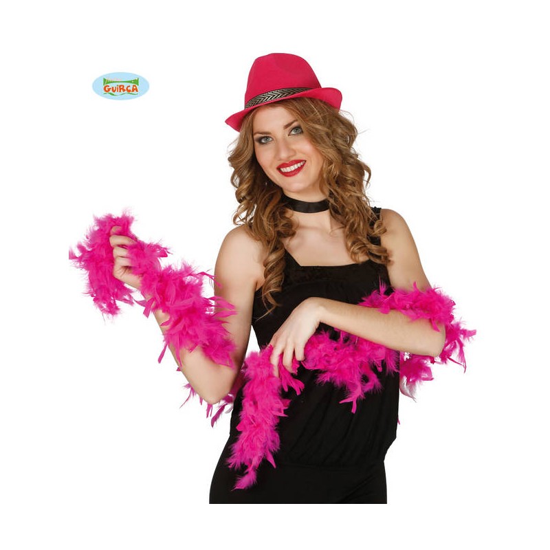 BOA CON PIUME FUXIA 180cm