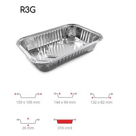 TEGLIA ALLUMINIO 2 PRZ 100pz R3G CONTITAL