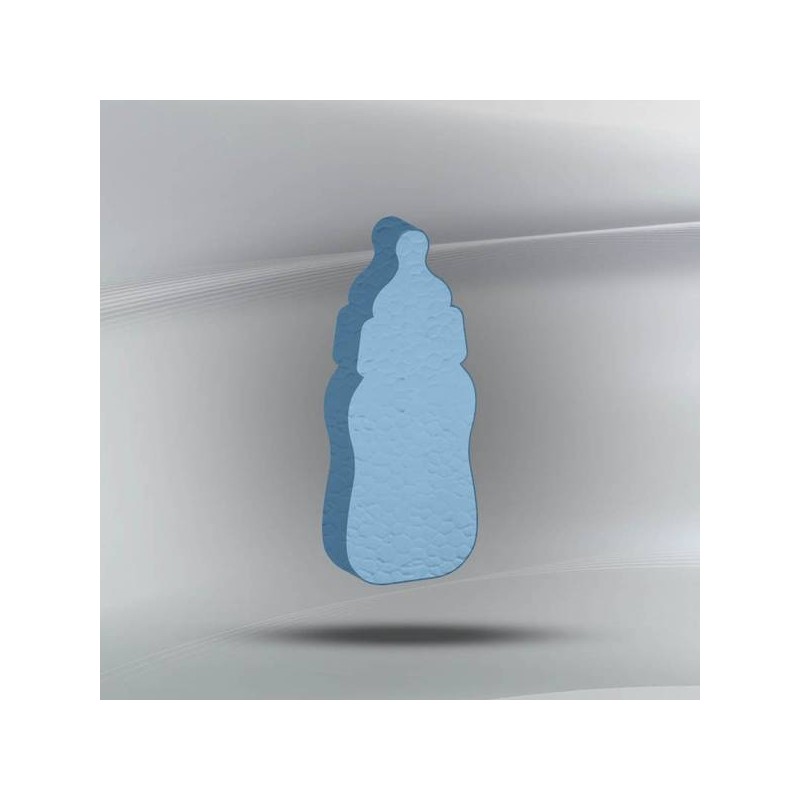 SAGOMA POLISTIROLO PASTELLO BIBERON 3cm CELESTE