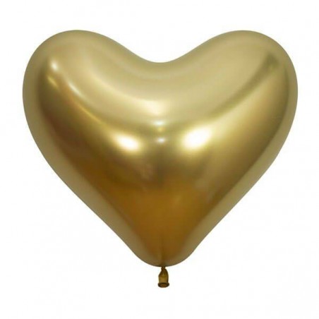PALLONCINO CUORE ORO REFLEX 14 12pz