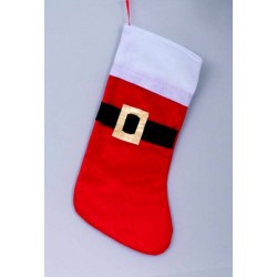 CALZA POLIESTERE 45cm ROSSA BORDO BIANCO