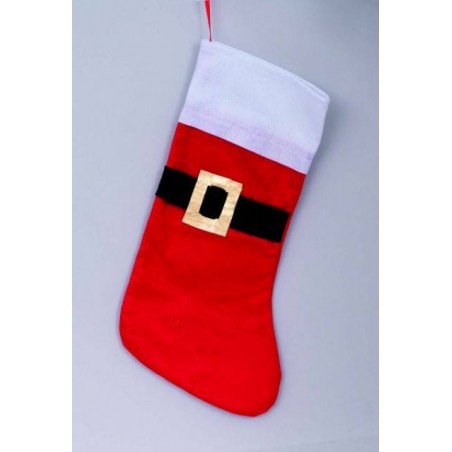 CALZA POLIESTERE 45cm ROSSA BORDO BIANCO