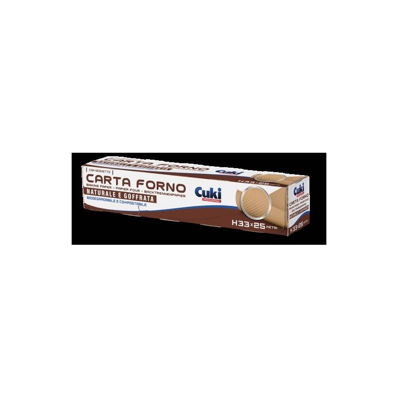 CARTA FORNO NATURALE GOFFRATA ROTOLO H33x25mt