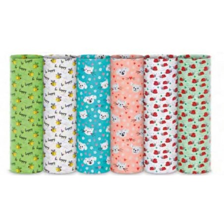 CARTA REGALO ROTOLO ECO PICCOLI AMICI 0,7x2mt ASS.TI 1pz